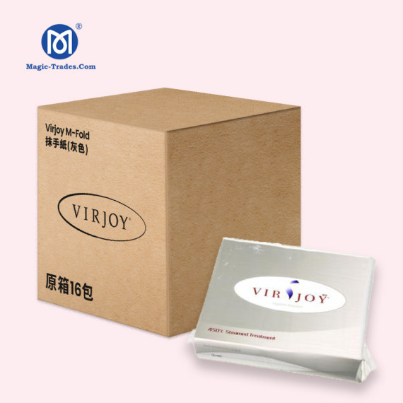  Virjoy M-FOLD抹手紙 - 灰色 (原箱16包) - MFP002