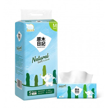 【原木日記】抽取式面紙 (原箱 5包 x 10) - (FTP011)